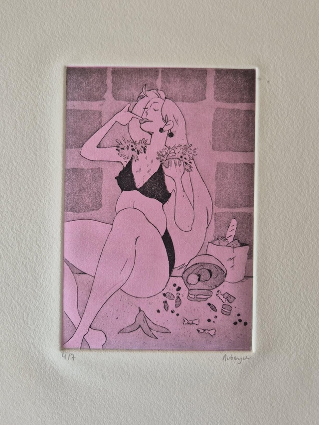 La Gourmandise - Gravure