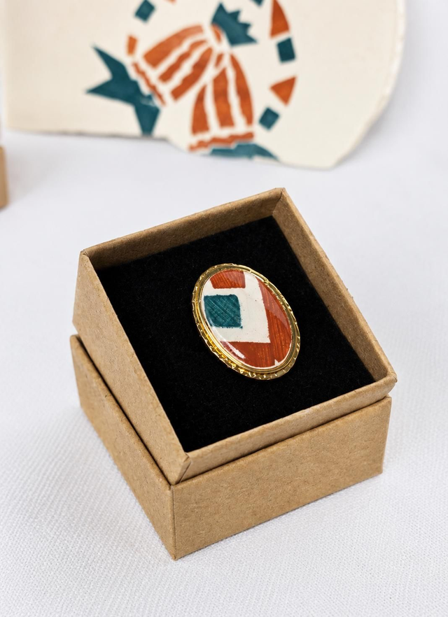 Bague - Terre de Fer Longchamp - acier inoxydable doré