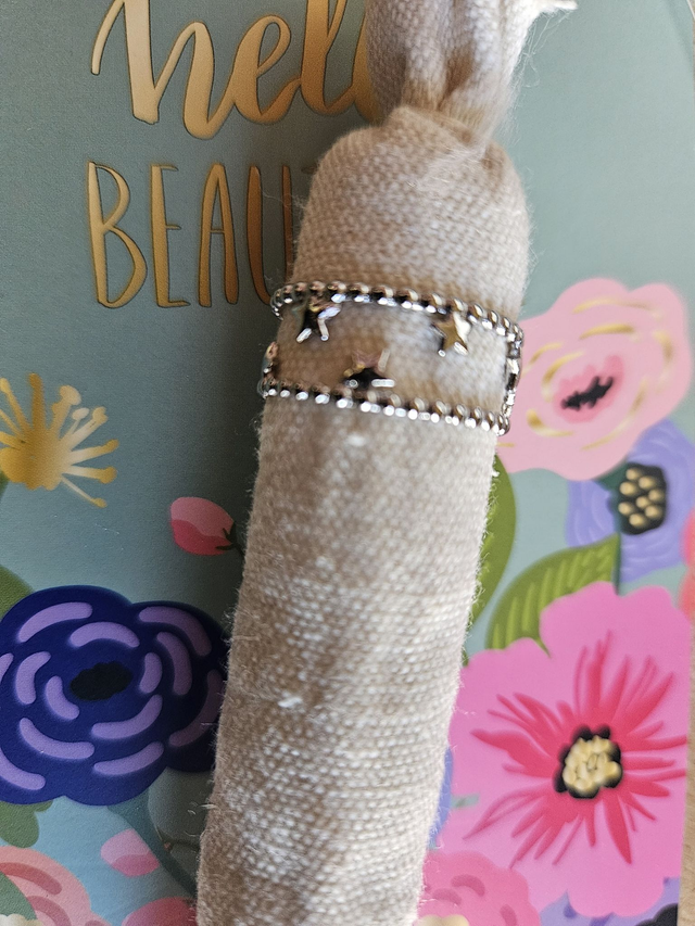 BAGUE ARGENTE REGLABLE ACIER INOXYDABLE MODELE 3