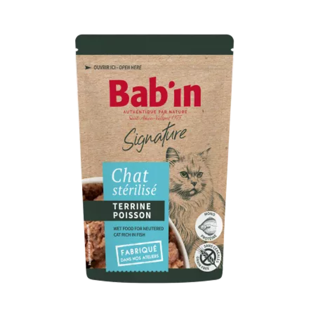 Bab'in Signature – Terrine pour chat adulte (80g)