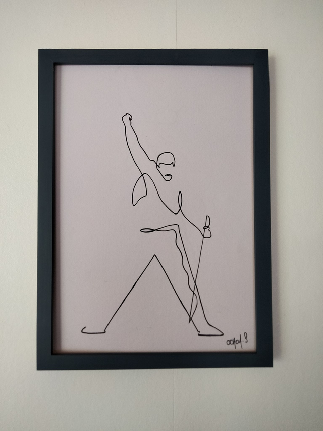 Freddy Mercury format A4 