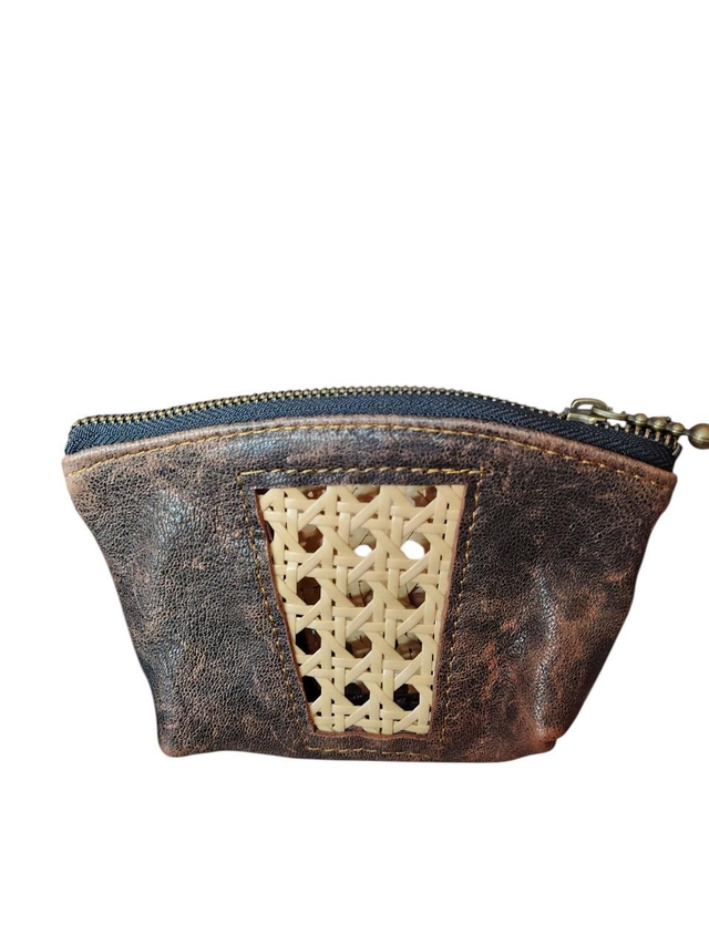 Pochette ou bourse bohème chic - marron vintage 