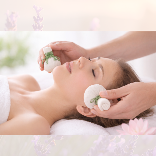 Bon Cadeau Massage du visage 1h aux pochons de thé traditionnels