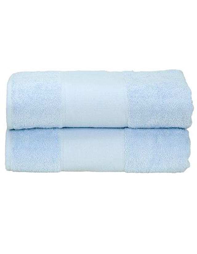 Drap de bain Light Blue brodé avec prénom