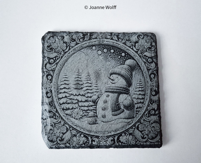 Snowman Coaster Set  
