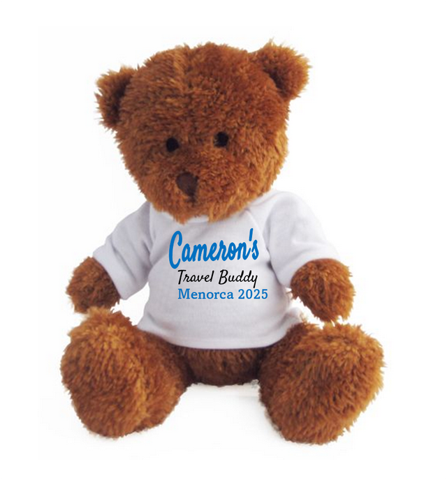 Travel Buddy Teddy Bear - Brown