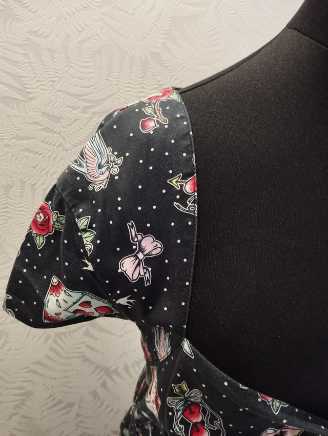 Robe Hell Bunny Stevie Oldschool Tatoo T48