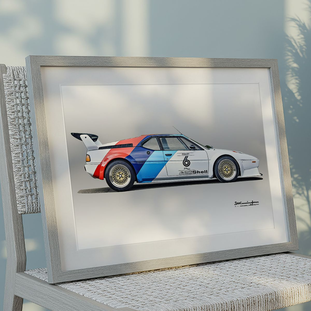 C260201 BMW M1 Procar E26 #6 Nelson Piquet (side view)