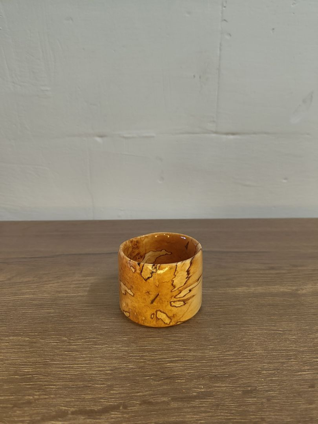 Birkenstich – Kleiner Holzbecher aus gestockter Birke 130 ml