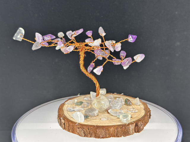 “Relaxation&quot; Natural Crystal Feng Shui Tree
