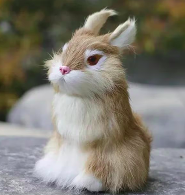 Super lieve konijnen knuffels - Realistisch (14cm) lichtbruin