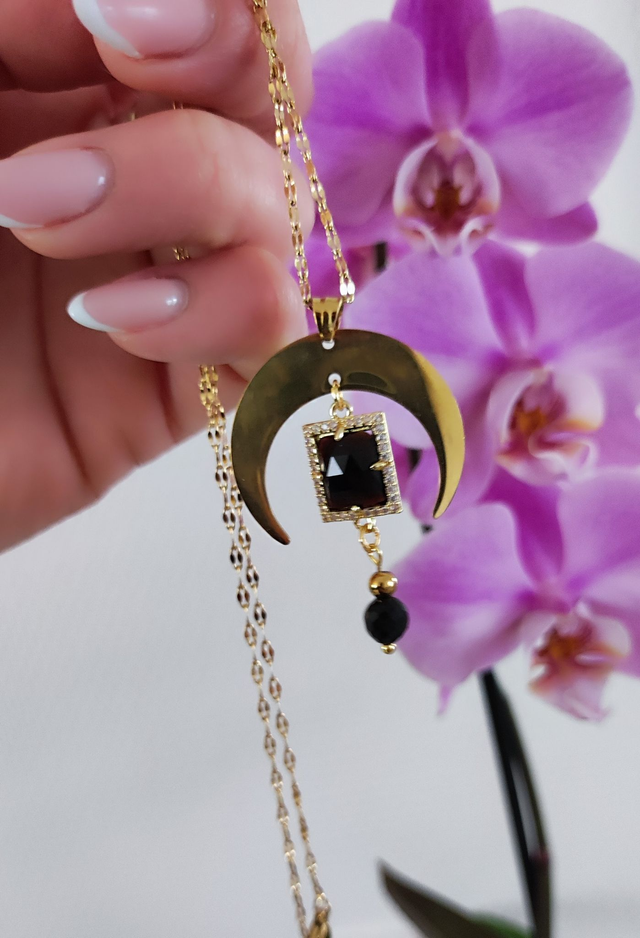 Collier "Astral" Obsidienne