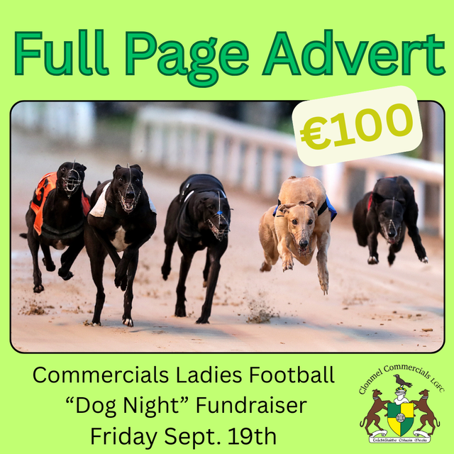 Dog Night Fundraiser - Full Page Advert
