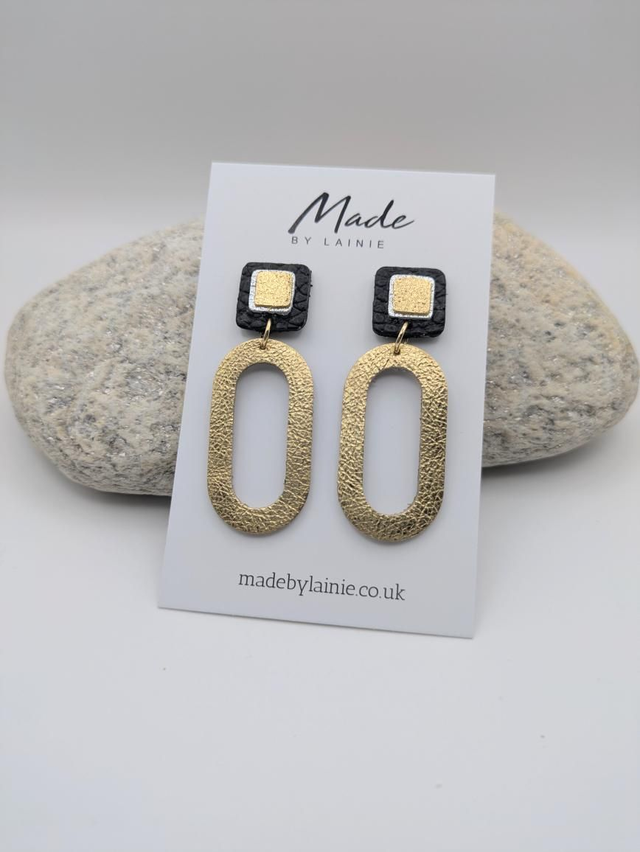 Oval Loop Drop Earrings (1)