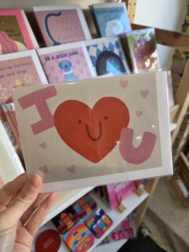 I Heart You - Happy Heart Love Greetings Card - MD-034