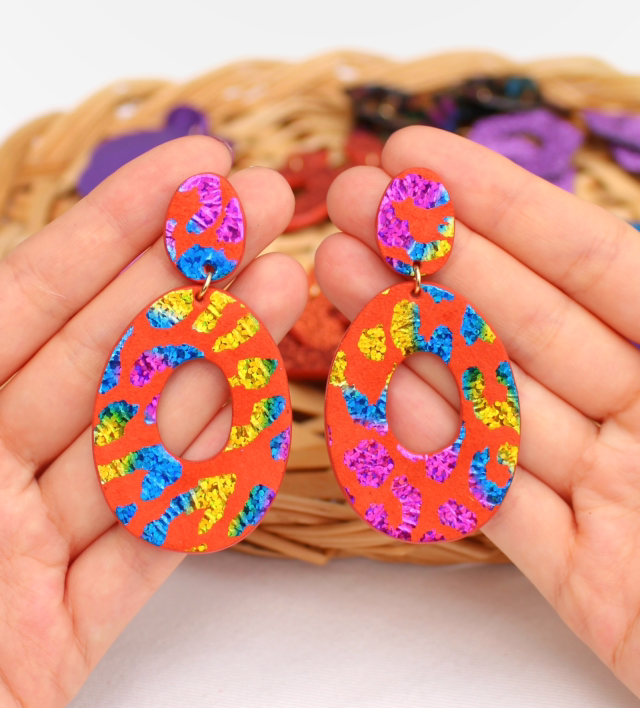 Iris • léopard multicolore brillant