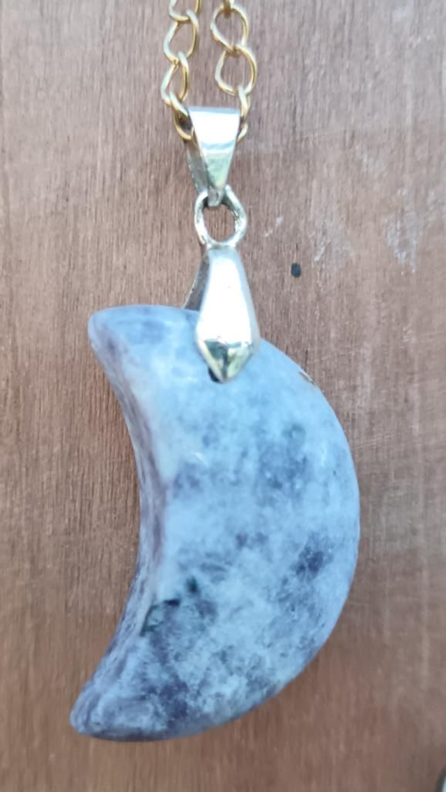 Lune lépidolite (pendentif) 