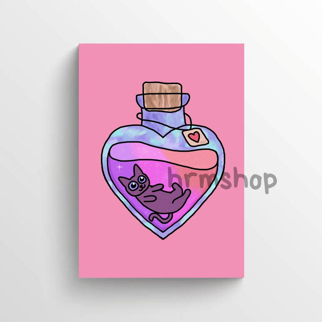 Love Potion Art Print 6x4" Unframed