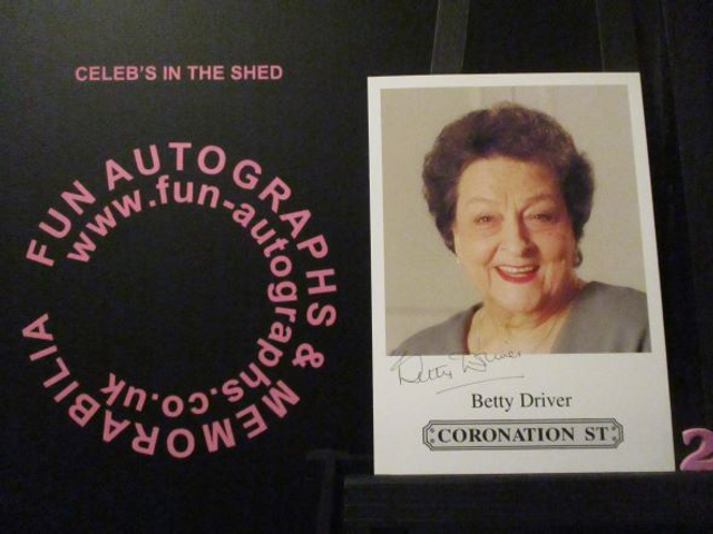 Betty Driver (Betty Turpin) Original Coronation Street Pre-Print Cast Card (2)