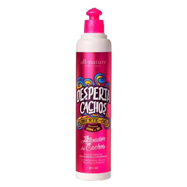 Creme finalizador Ativador de Cachos Abertos desperta cachos 310ml - All Nature