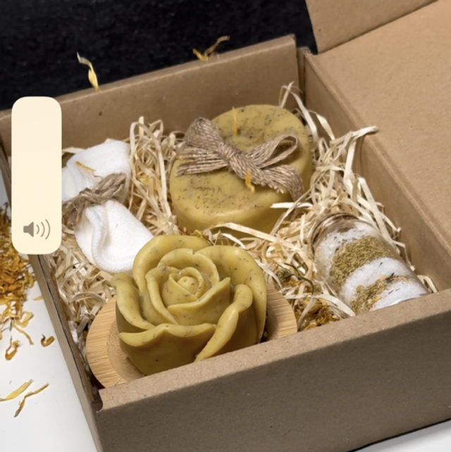 Skin loving Soaps Calendula and Chamomile Handmade Gift Box eco friendly 