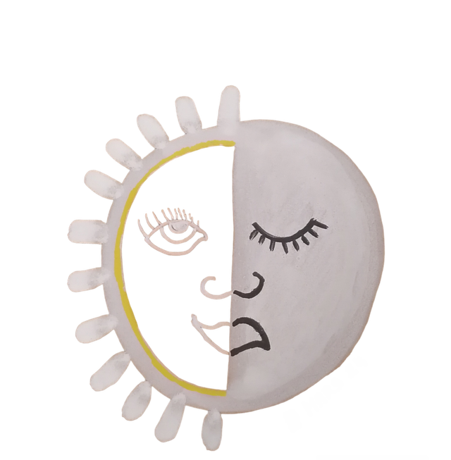 Sticker énergie &quot;Soleil et Lune&quot;