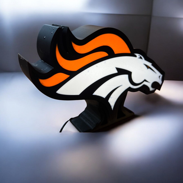 Lampe 3D Denver Broncos LED - Pour les vrais fans de NFL ! 