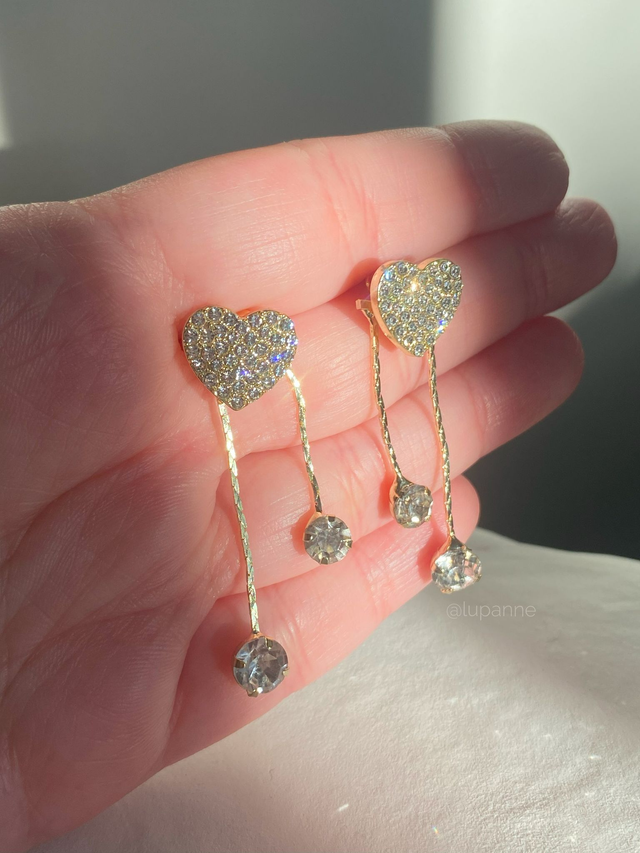 Boucles d'oreilles Corazón Colgante