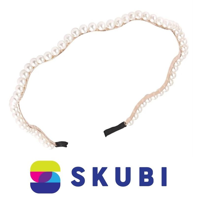 Čelenka do vlasů perlová vlnitá - O424