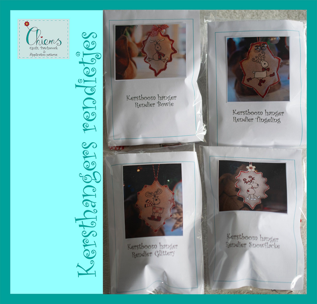 Kerstboom hanger Rendiertje (diverse variaties)