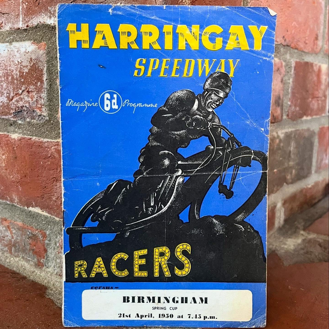 April 1950 “Harringay Speedway Racers” Speedway Magazine Program