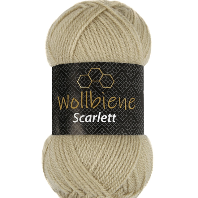 Wollbiene Scarlett beige 50gr Acrylique