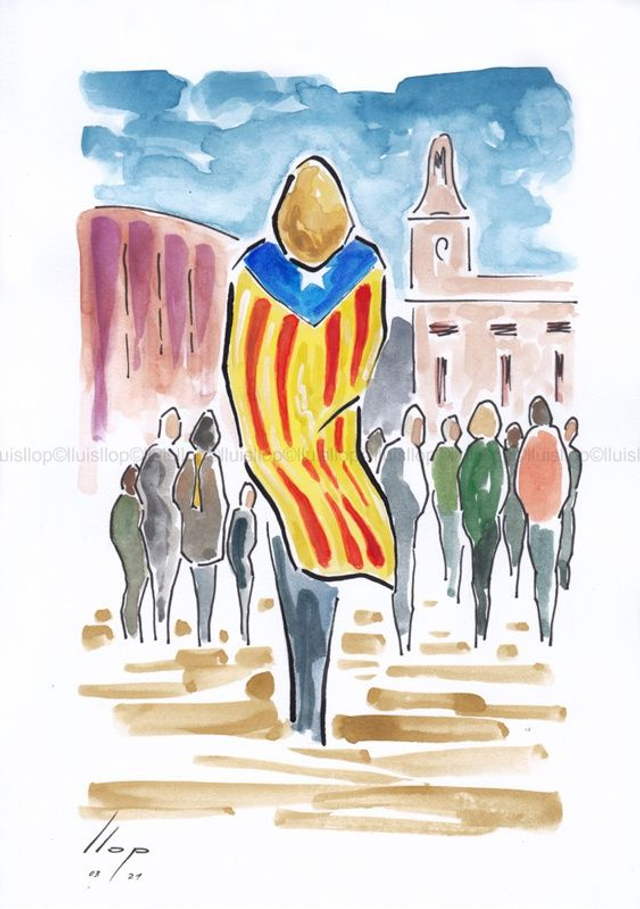 Manifestació al Mercadal #4 (sèrie avis de Reus)