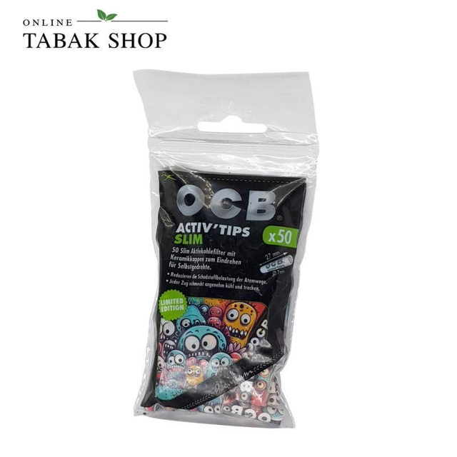 OCB Activ Tips Slim Special Edition 7mm 50er