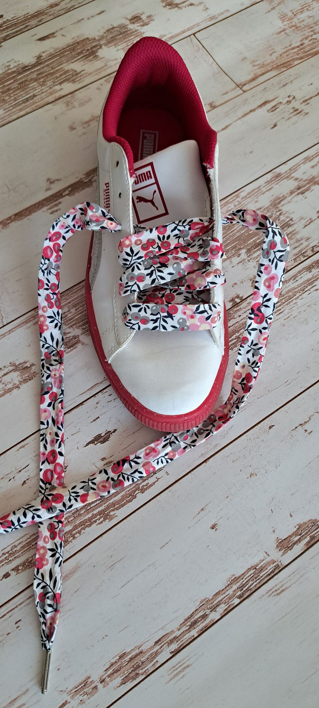 Lacets fleurs d&#039;olivier rose