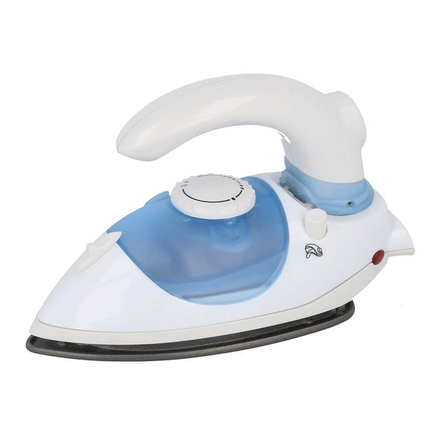 Opry Reisstrijkijzer 17,5cm wit-blauw 