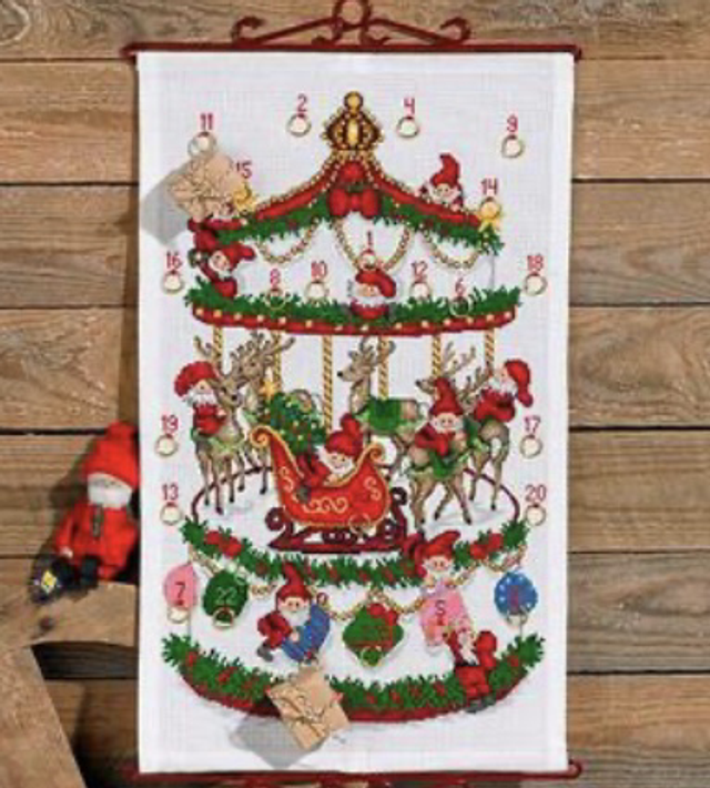 Embroidery Kit Carousel by Permin