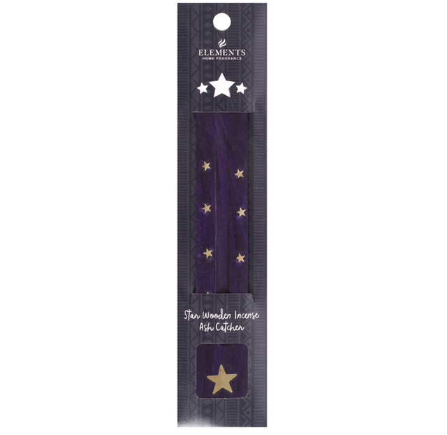 STAR WOODEN INCENSE ASH CATCHER