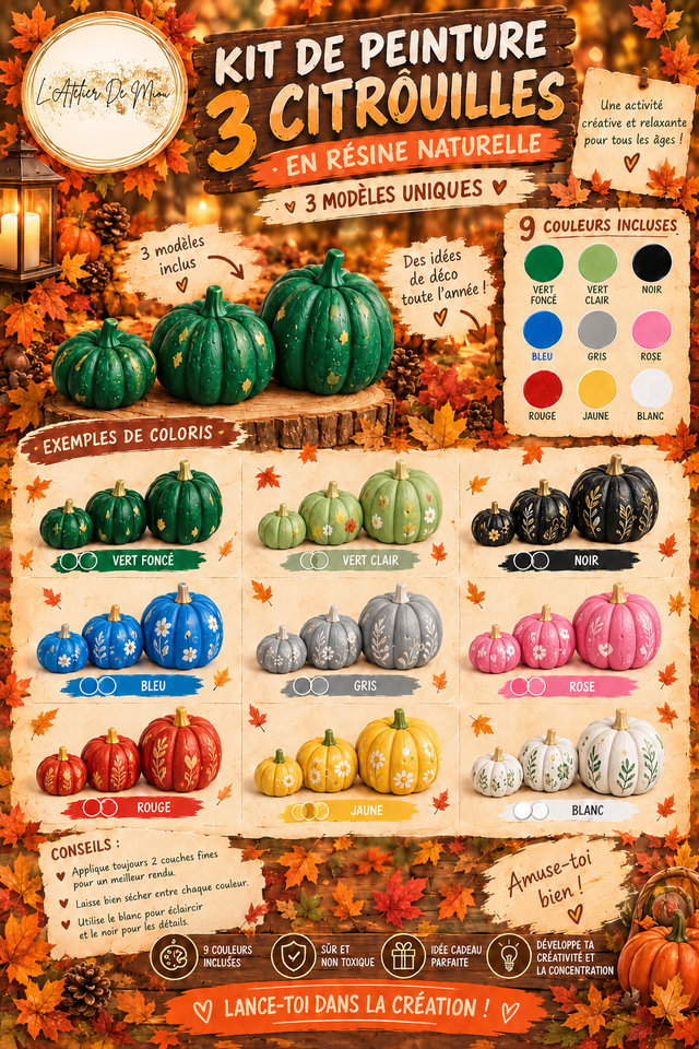 Kit peinture citrouille