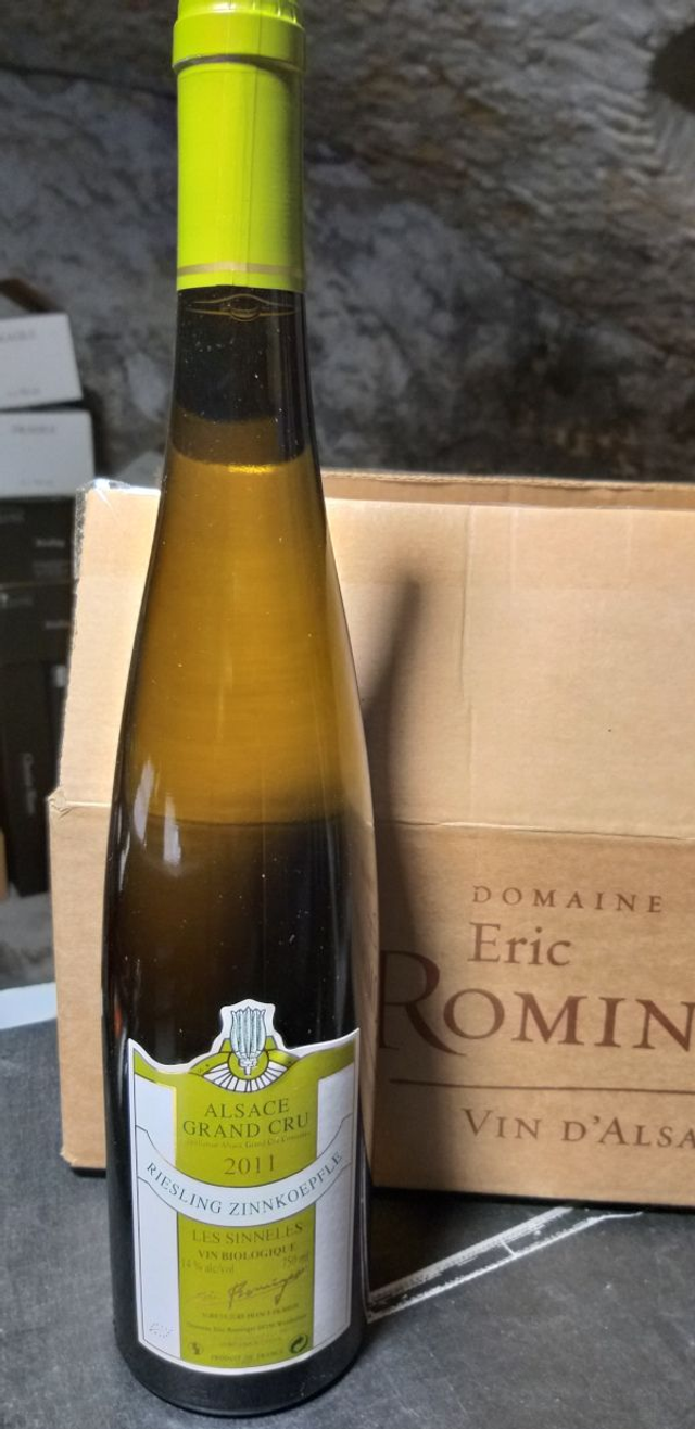 Riesling Grand Cru Zinnkoepflé 2011 - Blanc Sec Tranquille - Domaine Eric Rominger (Claudine Sutter-Rominger)