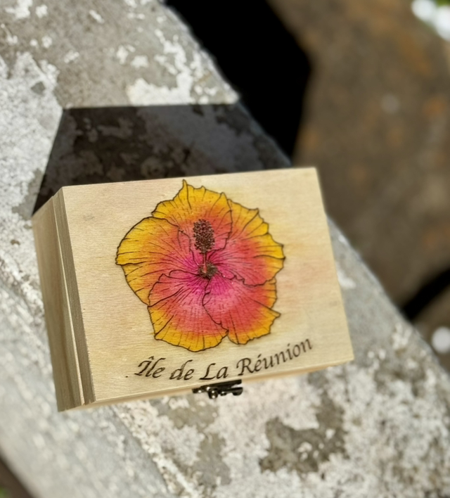 Boîte hibiscus 🌺 île de la Réunion 🇷🇪 