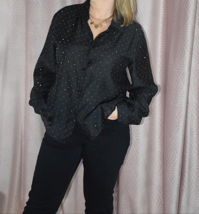 Chemise à strass 