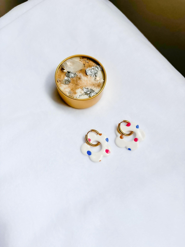 Boucles d&#039;oreilles Fleur multi
