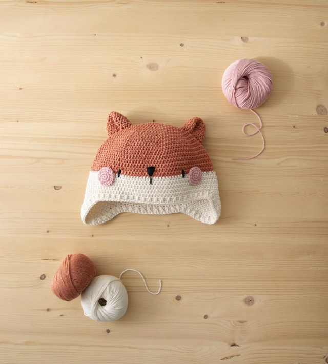 Crochet Kit: Beanie Hat: Fox