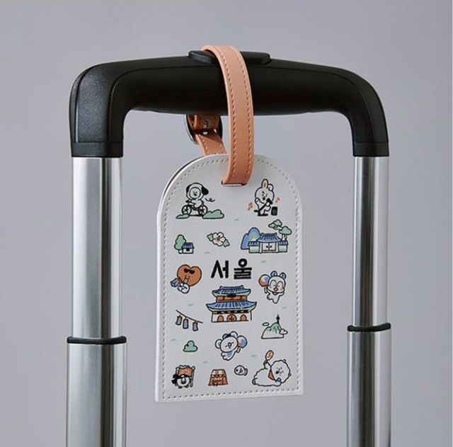 ✈️ BT21 - ÉTIQUETTE DE BAGAGE (ÉDITION SÉOUL) 🇰🇷