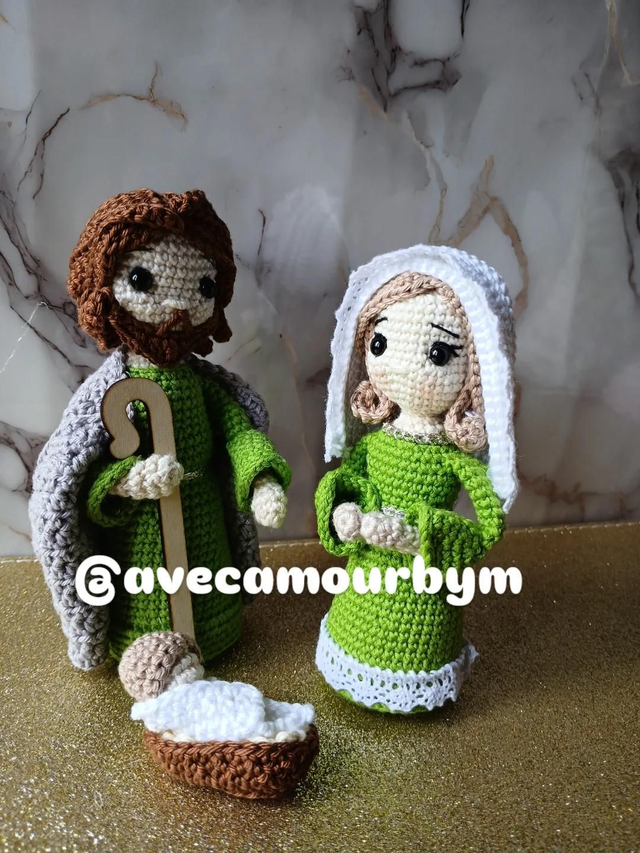 Crèche en crochet 