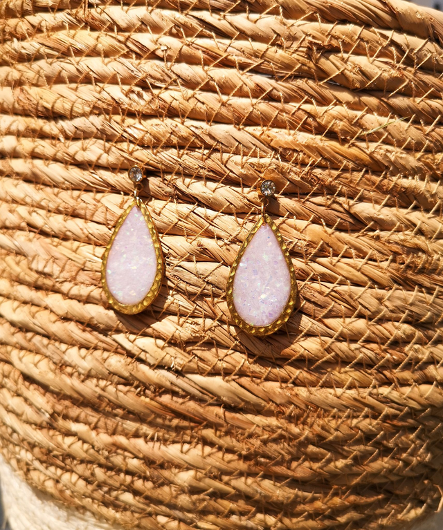 Collection Pierres d&#039;Opales - Boucles d&#039;oreilles Oana