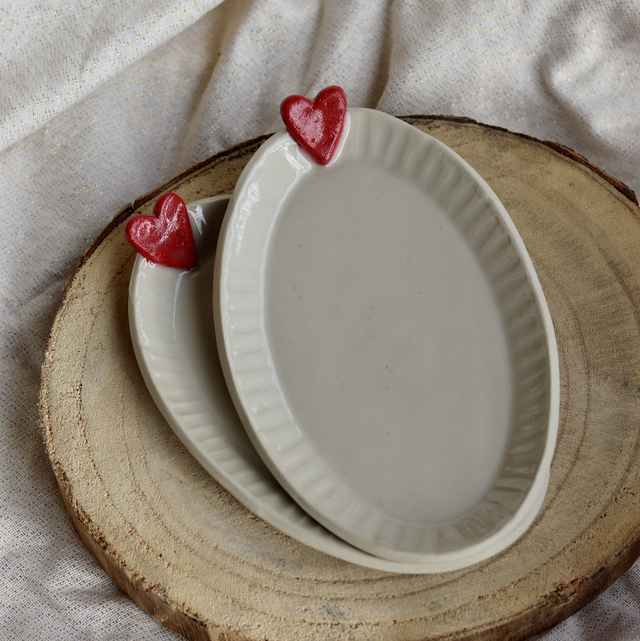 Coupelle cœur rouge 