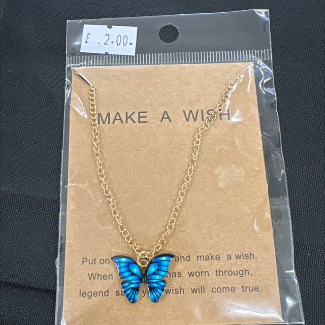 Make a wish Butterfly Necklace (various colours)