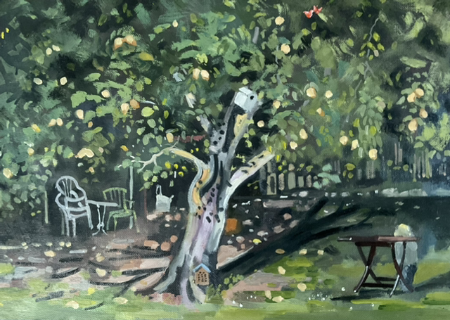 Beverley  Minster Secret Garden 14x10 inch, oil on canvas board